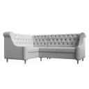 Диван кухонный Лига диванов Бронкс 114588L_спб 217 x 95 x 156 см цвет белый