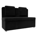 Диван кухонный Лига диванов Маккон 122 x 88 x 54 см цвет черный