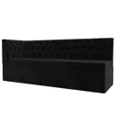 Диван кухонный Лига Диванов Маркиз 112830L 183x86x63 см велюр цвет черный