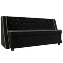 Диван кухонный Лига диванов Лофт 188x85x67 см велюр цвет черный 104552