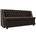 Диван кухонный Лига диванов Лофт 188x85x67 см экокожа цвет коричневый 104563