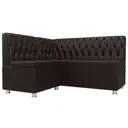 Диван кухонный Лига Диванов Мирта 107607L 151x90x125 см экокожа цвет коричневый
