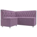 Диванов угловой Лига Диванов 107599L Мирта 151x90x125 см микровельвет цвет сиреневый