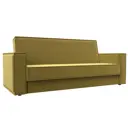 Диван раскладной Лига диванов 214x90x81 см вельвет цвет желтый