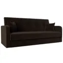 Диван раскладной Лига диванов 201x89x82 см вельвет цвет коричневый