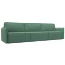 Диван раскладной Лига диванов 320x98x118 см рогожка цвет амур 11 зеленый