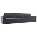Диван раскладной Лига диванов 345x92x116 см велюр цвет серый