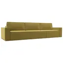 Диван раскладной Лига диванов 345x92x116 см вельвет цвет желтый