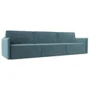 Диван раскладной Лига диванов 320x98x118 см велюр цвет бирюзовый