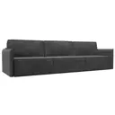 Диван раскладной Лига диванов 320x98x118 см велюр цвет brut 16 темно-серый