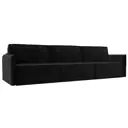Диван раскладной Лига диванов 320x98x118 см велюр цвет черный