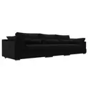 Диван раскладной Лига диванов 372x90x116 см вельвет цвет черный