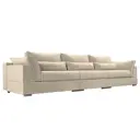 Диван раскладной Лига диванов 372x90x116 см вельвет цвет бежевый