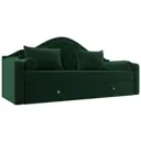 Диван раскладной Лига диванов 210x111x84 см велюр цвет зеленый