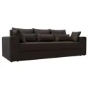 Диван раскладной Лига диванов 250x96x106 см эко-кожа цвет коричневый