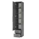 Шкаф распашной Шарм-дизайн Мелодия МПЯ-11 50x220x60 см ЛДСП цвет серый ароза реликтовая