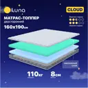 Матрас Luna 160x190 см пена, полиуретан, полиуретановая пена