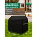 Чехол для газового гриля Tplus Napoleon T026808 117x57x106 см черный