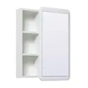 Зеркальный шкаф Runo Капри 75x55 см универсальный
