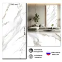 Панель ПВХ DePlast Гибкий мрамор Marble florence бело-коричневый 2800x1140x1мм 3.36м²
