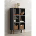 Стеллаж с полками Monofix 69x120x30 см ЛДСП цвет графит