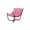 Кресло M-Group Чил 12360408 85x85x75 см черный/розовый