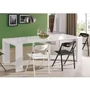 Кухонный стол прямоугольный Gomlden B2316p 95x95 см МДФ цвет белый глянец