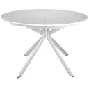 Кухонный стол круглый Gomlden B2401 115x115 см МДФ с покрытием цвет белый