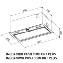 Вытяжка полновстраиваемая Meferi INBOX60WH PUSH COMFORT PLUS 60 см цвет белый
