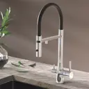 Смеситель для кухни Esko line EL_MGN black гибкий излив 33 см цвет разноцветный