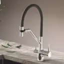 Смеситель для кухни Esko line EL_MGN flex black гибкий излив 20 см цвет разноцветный