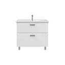 Тумба с раковиной RUVANN WELLEN 80 раковина Como 80 в ванную напольная цвет белый