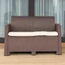 Диван садовый Royal Family Lana sofa 120.5x66x76 см пластик коричневый
