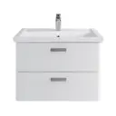 Тумба под раковину RUVANN WELLEN 70 в ванную подвесная цвет белый