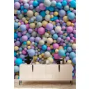 Фотообои флизелиновые Dekor vinil 200x260 см Разноцветные 3d шары