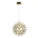 Светильник подвесной светодиодный Loft it Raimond 9027-43 gold 2.25 м² теплый белый (желтый) свет цвет жёлтый/золотой