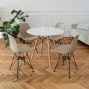 Комплект кухонных стульев 4 шт Derstuhl Black 45x82x45 см полипропилен цвет темно-бежевый
