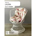 Кресло садовое Ajurio Л84_01-3 Queen 76 см x 76 см x 85 см текстиль белый