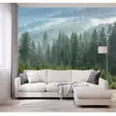 Фотообои флизелиновые Dekor vinil 300x260 см Туман в лесу