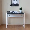 Стол письменный модульный Greenween Rimini 90x75x65 см сталь цвет белый