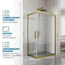 Душевой уголок GUTEWETTER GWMPKB019RC 4698032704032, прямоугольный, 95x75x200 см, прозрачное стекло