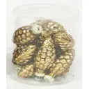 Набор елочных игрушек Шишки 7x8.2 см золотой 12 шт.