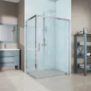 Душевой уголок Gutewetter 1773185387 прямоугольник 105x95см серебро профиль эффект стекла прозрачный