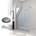 Душевая перегородка Gutewetter 391000380 71x191см серый профиль