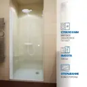 Душевая дверь Gutewetter 2081064881 80см эффект стекла матовый распашной