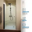 Душевая дверь Gutewetter 2734008500 80см эффект стекла прозрачный распашной