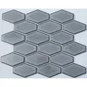 Декоративная мозаика Nsmosaic R-312 NS11PL0027nsk 29.4x26.8см цвет Серый/серебристый