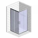 Душевой уголок GUTEWETTER GWMPKB019S 4698031176311, квадратный, 120x120x200 см, прозрачное стекло