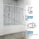 Ширма на ванну Gutewetter 3822228580 215x150см