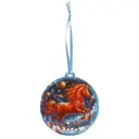 Елочная игрушка Домашняя кухня «Лошадь номер 2», 6.8x6.4 см, дерево, цвет красный